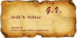 Gréb Viktor névjegykártya