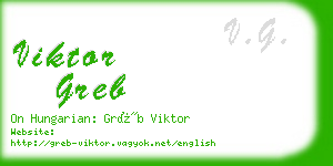 viktor greb business card